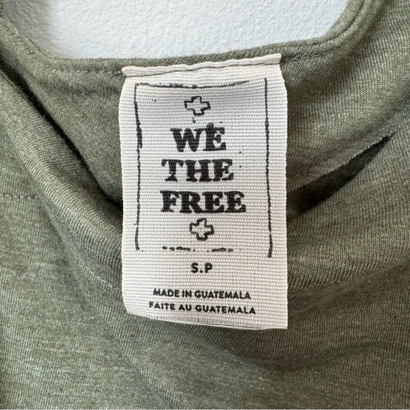 πHP!π We the Free Saratoga Top Green Size Small Boho Asymmetric Off the Shoulder - Picture 13 of 14